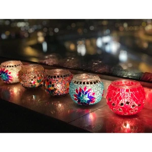 High Quality Mosaic Glass Candle Holder