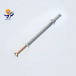 High quality nylon frame fixing anchor with nail screw