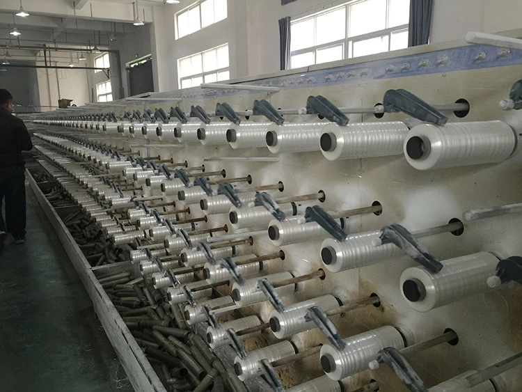 High speed PP woven bag making machine flat PP yarn extrusion line