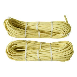 high strength 10mm 12mm fire flame retardant yellow aramid rescue rope