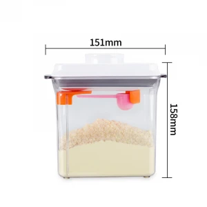 High temperature resistant clear plastic container storage containers portable