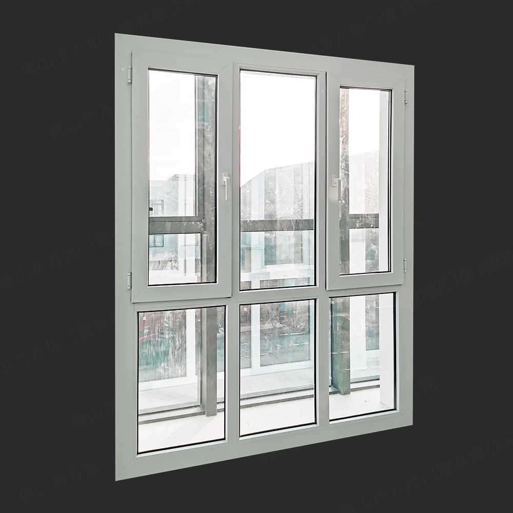 Hiseng wholesale latest designed impact  PVC  casement windows