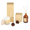 Home Fragrance Gift Set with Aroma Essential Oil Reed Diffuser and Massage Candle