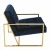 Import home furniture luxury living room chair gold stainless steel lounge chair for leisure used from China
