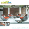 home & garden rattan furniture PE wicker sofa stackable design