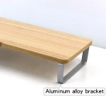 Home Office Laptop Computer Desk Aluminum Stand With Phone Holder