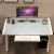 Import Home small office writing desk laptop PC table and modern design glass computer desk from China