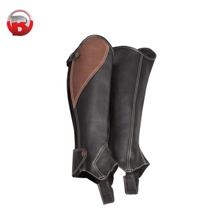 Horse Riding Leather Chaps Genuine Breathable Leather