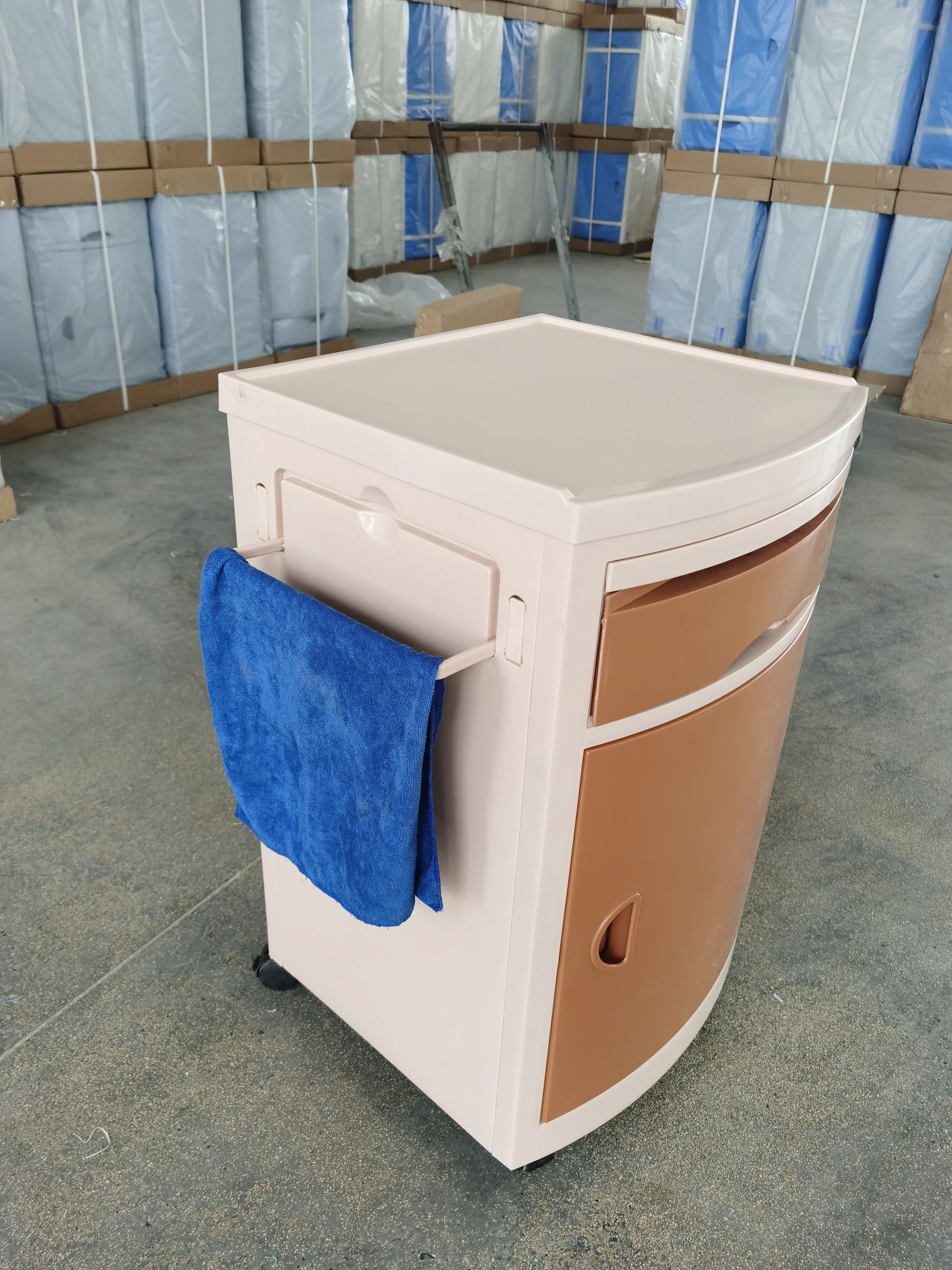 Hospital furniture medical use ABS bedside cabinet/bedside locker