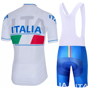 Hot Personalised Men&#39;s Cycling Clothing Bike Bicycle Short Sleeve ITALY 12D GEL Cycling Jersey Ropa Ciclismo Maillot