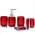 Import Hot sale ! 5 pcs bath accessories set Resin five-piece bathroom Sets toothbrush holder soap set from China