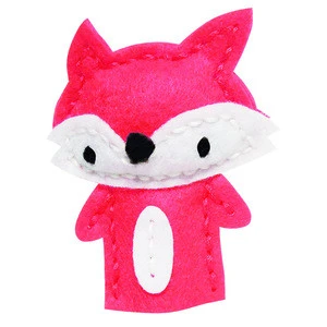Hot Sale Animal Hand Puppets Funny Fox Plush Glove Puppets