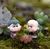 Hot Sale Cute Mini Figurines Miniature Old Granny Grandpa Resin Crafts Ornament Fairy Garden Home Decoration