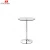 Import Hot sale MDF white paint plating modern tabletop glass round table from China