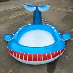 Hot Sale New Design Inflatable PVC Cetacean Sprinkler with  Water Fun Pool for Kids