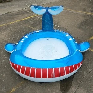 Hot Sale New Design Inflatable PVC Cetacean Sprinkler with  Water Fun Pool for Kids