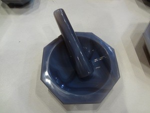 Hot Sale OD 150mm ID 130mm Agate Mortar with Pestle for Lab Grinding
