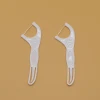 Hot sale toothpicks with floss plastic toothpick dental floss tooth pick 50pcs