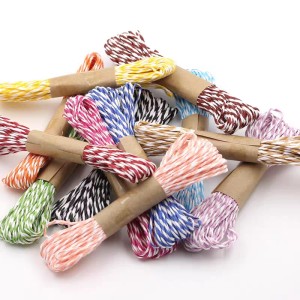 Hot Sell Tie 10m Two-Color Paper Rope DIY Making Twisted Paper Craft Rope
