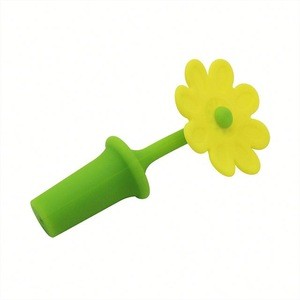 Hot Selling Creative Flower Shape Silicone Sealed Wine Bottle Stoppers