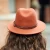 Import Hot Selling Europe and America Belt Decoration 100% Wool Felt Fedora Hat For Women from China