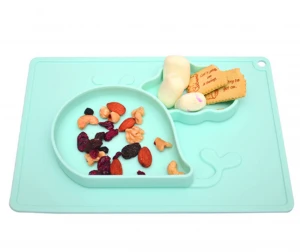 Hot Selling Mat Silicone Bpa Free Food Grade Baby Plates