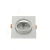 Import Hot selling plastic ip44 5w smd square led recessed downlight housing from China
