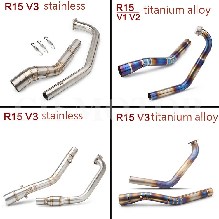 Hot selling r15 v3 accessories Motorcycle Exhaust motorcycle exhaust