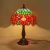 Import Hotel Classic Metal Base Living Room LED Bedside Table Lamp Stained Glass Lamp from China