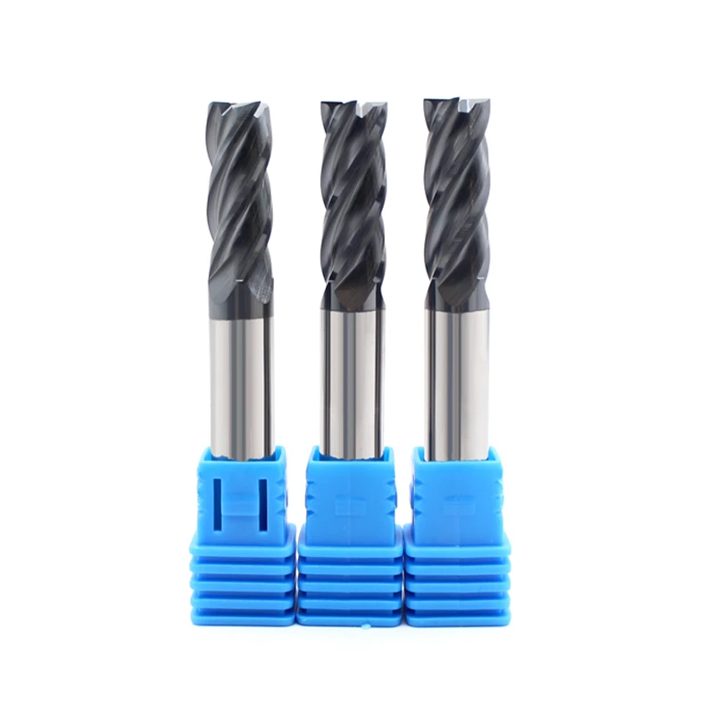 HRC45 4 flute carbide end mill solid carbide milling cutting tool supplier 8*60mm