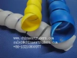 Hydraulic Spiral hose extruder machine / spiral protective sleeve pipe making machine / cable wrap sheath machine