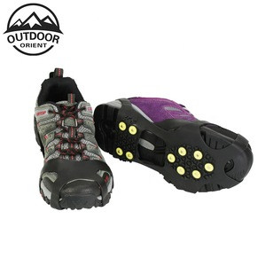 Ice Traction Cleats Pro - Grips Quickly and Easily Over Footwear for Street Walking