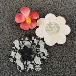 in stock hot black breast petals invisible women nipple pasties  lace nipple covers disposable