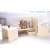 Import In stock popular wooden playing study table and chairs kids furniture set from China