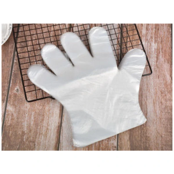 Independent small package food grade creative PE disposable gloves