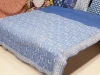 Indian hand block printed bed sheet cotton  bedspread with pillow cash bed cover