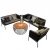 Import Indoor furniture leather three seats metal living room sofa from China
