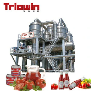 Industrial tomato ketchup juice milk evaporator