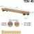 Import Industrial Wood Shelf - 24" Special Walnut Rustic Wooden Wall Shelves with Iron Pipes from China