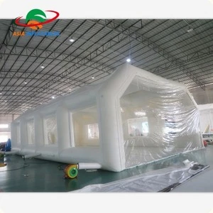 Inflatable Carcoon Spray Booth For Car Promotion, White Inflatable Bubble Car Cover Tent For Car Show