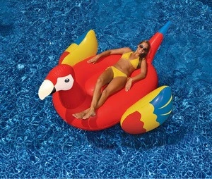 inflatable parrot pool float and raft