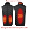 Intelligent charging heating vest heating down vest USB charging fever Warm cotton-padded jacket down vest