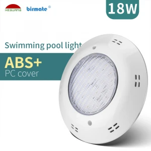 IP68 waterproof 18W AC/DC12V warm white swimming led surface-mounted concrete pool light