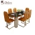 Import Italian Luxury Modern Restaurant Hotel 6 Seats Stainless Steel Leg Rectangular Black Marble Dining Table Set from China