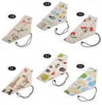 Japanese Style Printing Travel Portable Canvas Storage Tableware Bag fork and spoon storage packaging bag