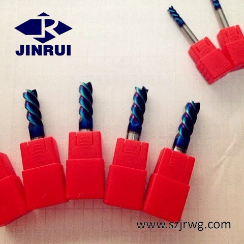 JINRUI 0.6mm-12mm solid tungsten carbide end mills  hrc 45-68