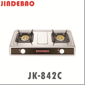 JK-842C 2 burners stainless steel table-top gas cooktop/gas range/gas stove