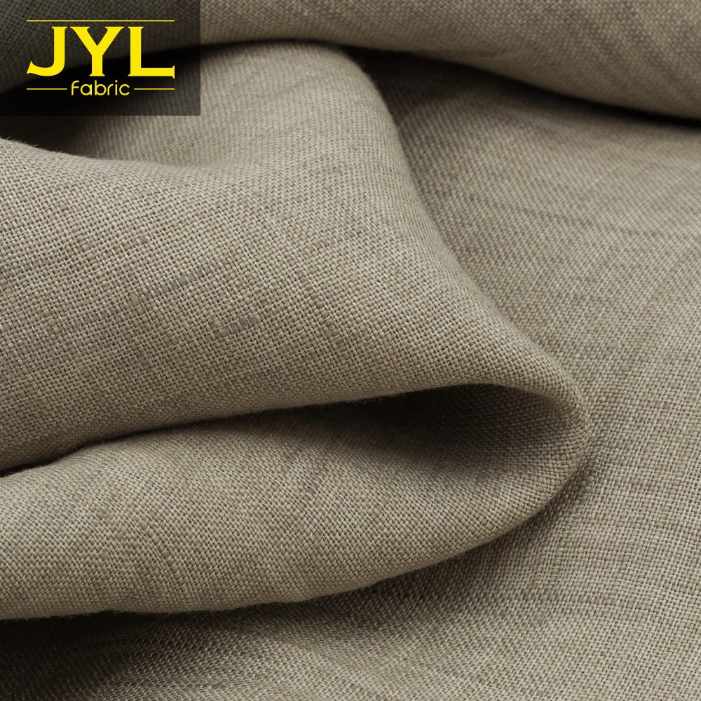 JYL High quality French materials linen/ramie/hemp fabric color swatch free sample