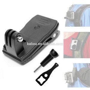 Kaliou Camera Accessories Waterproof clip 360 Rotatable Clip Mount Belt Knapsack Backpack Clamp For Gopros Hero3+/3/2/1