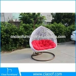 KD outdoor furniture patio swing for 2 people